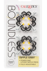 Boundless Nipple Grips Heavy Duty Fully Adjustable 4-Point Press Clamp Set Nipple Stimulators
